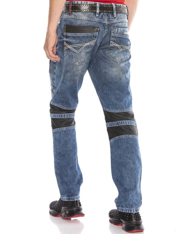 Брендовые мужские джинсы Cipo & Baxx CD637 BLUE с наличием в Москве