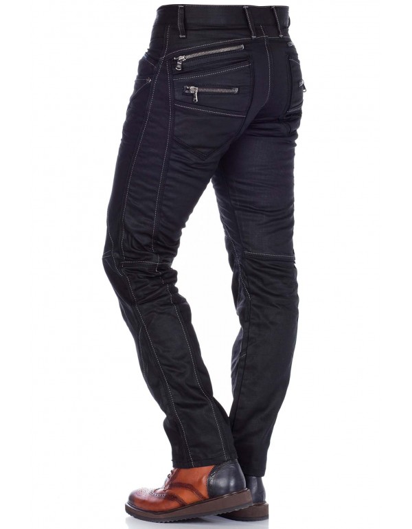 Брендовые мужские джинсы Cipo & Baxx CD812 BLACK с наличием в Москве