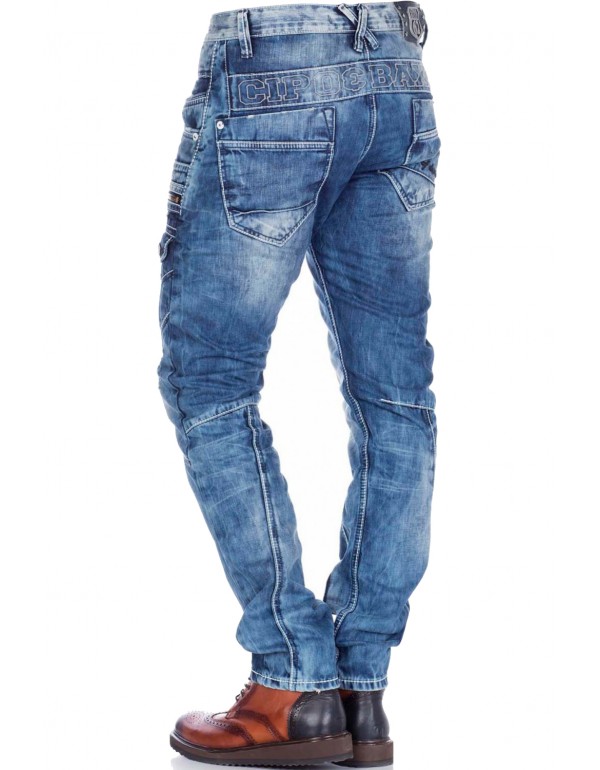 Брендовые мужские джинсы Cipo & Baxx CD178 BLUE с наличием в Москве