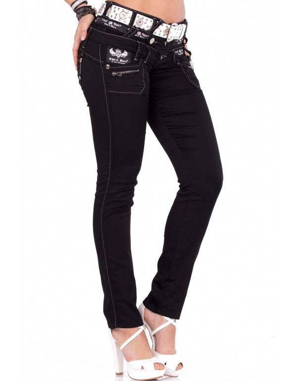 Брендовые женские джинсы Cipo & Baxx WD313 BLACK с наличием в Москве