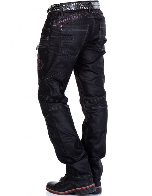 Брендовые мужские джинсы Cipo & Baxx CD326 BLACK с наличием в Москве