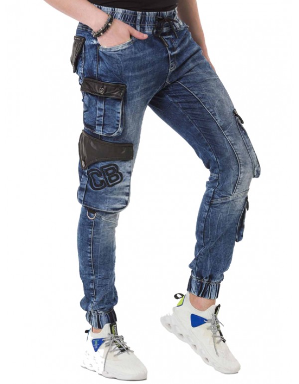 Брендовые мужские джинсы Cipo & Baxx CD790 BLUE с наличием в Москве