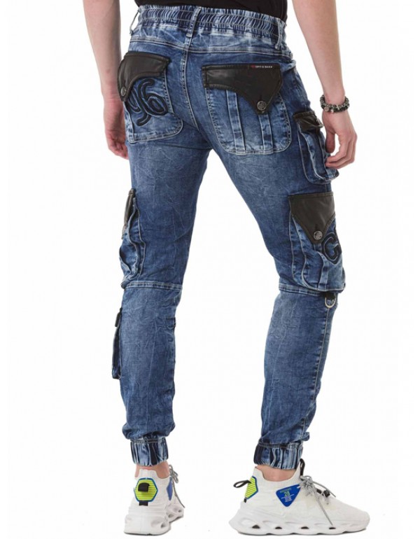 Брендовые мужские джинсы Cipo & Baxx CD790 BLUE с наличием в Москве