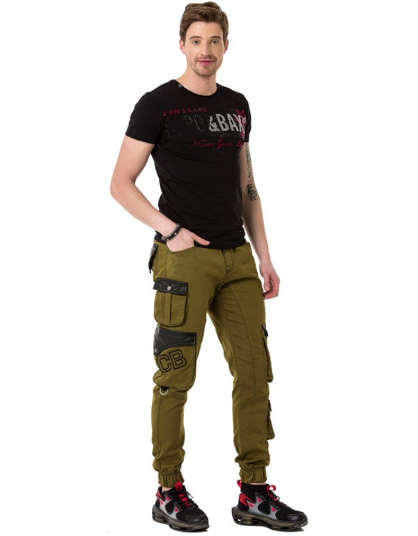Брендовые мужские джинсы Cipo & Baxx CD790 KHAKI с наличием в Москве