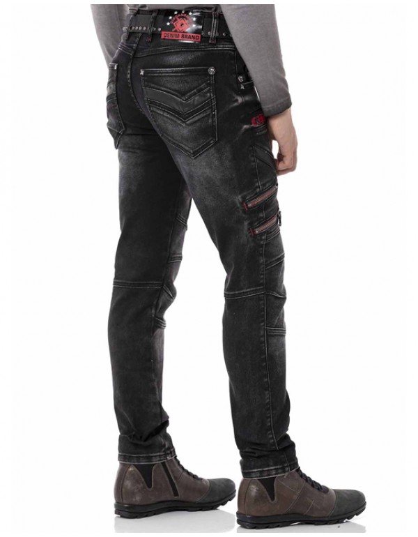 Брендовые мужские джинсы Cipo & Baxx CD795 BLACK с наличием в Москве