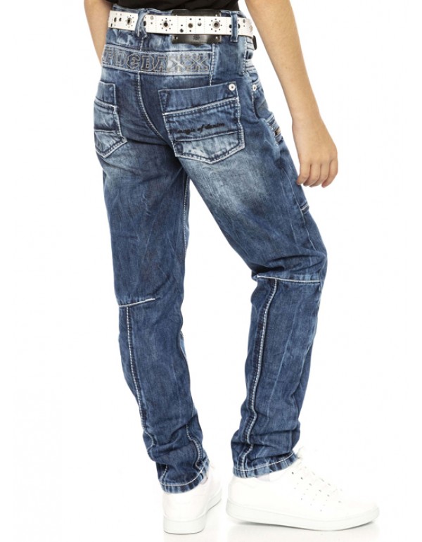Брендовые детские и подростковые джинсы Cipo & Baxx CDK107 BLUE с наличием в Москве