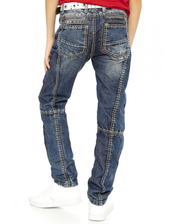 Брендовые детские и подростковые джинсы Cipo & Baxx CDK110 BLUE с наличием в Москве
