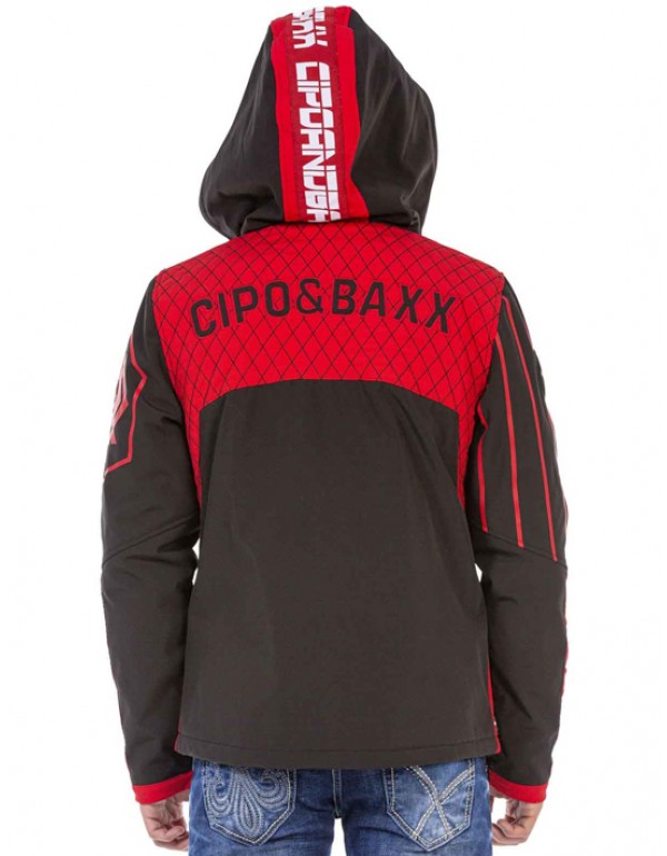 Брендовая мужская куртка Cipo & Baxx CJ275 BLACK с наличием в Москве