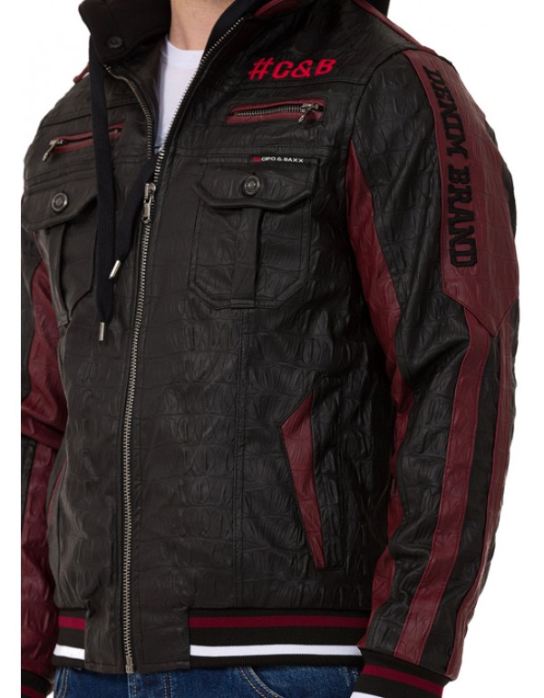 Брендовая мужская куртка Cipo & Baxx CJ284 BLACK с наличием в Москве