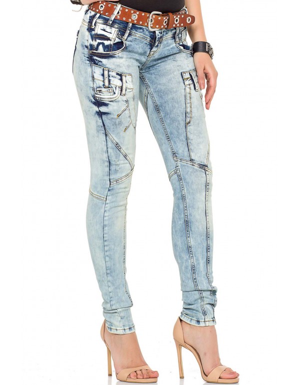 Брендовые женские джинсы Cipo & Baxx WD216 BLUE с наличием в Москве