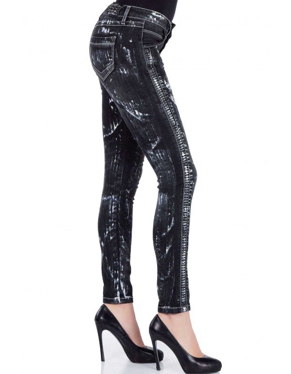 Брендовые женские джинсы Cipo & Baxx WD263 BLACK с наличием в Москве 