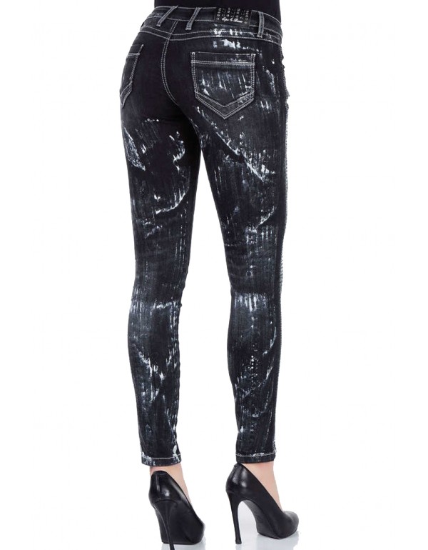 Брендовые женские джинсы Cipo & Baxx WD263 BLACK с наличием в Москве 