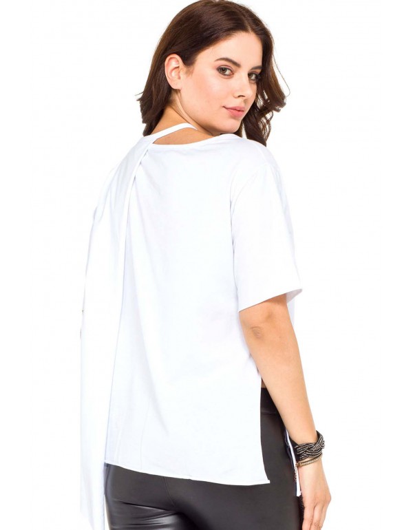 Брендовая женская футболка Cipo & Baxx WT239 WHITE с наличием в Москве